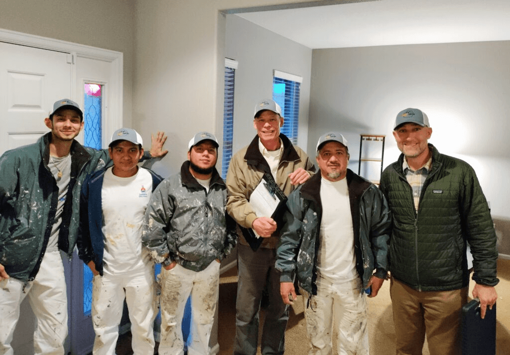 Accent Painting crew on a site