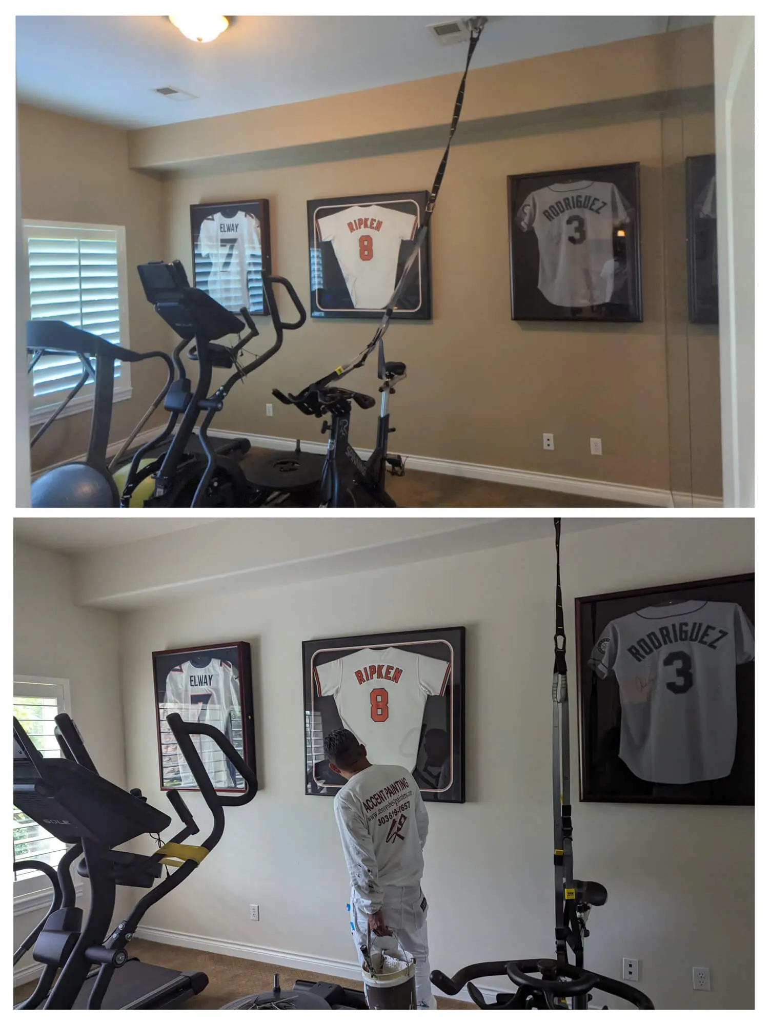 Professional interior house painting services in Denver, CO, featuring a renovated residential room and high-quality finishes by Accent Painting.
