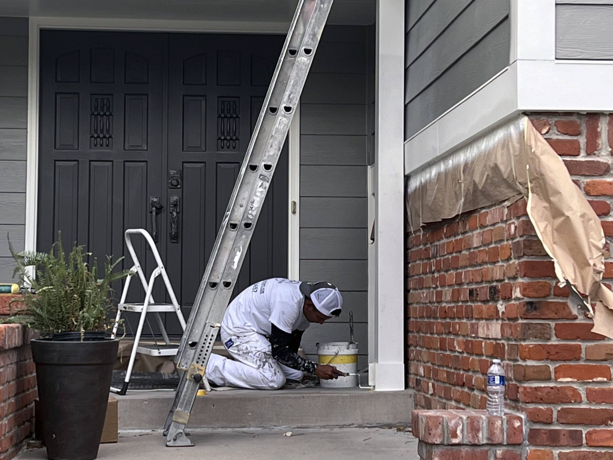 Accent Painting crew painting home exterior